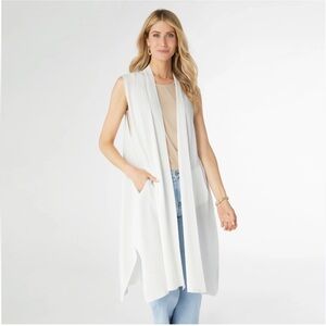 Coco + Carmen Airweave Long Vest With Front Pockets
